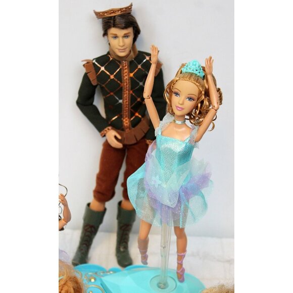 Barbie 12 Dancing Princess Lot Genevieve Isla Hadley Kathleen Prince Derek Shoes - Picture 4 of 13